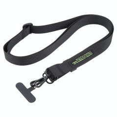 A1 Nylon Webbing Anti-lost Mobile Phone Long LanyardBlack